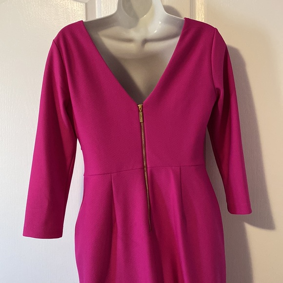 DONNA RICCO Gorgeous Fuschia dress size 4 - Picture 2 of 4